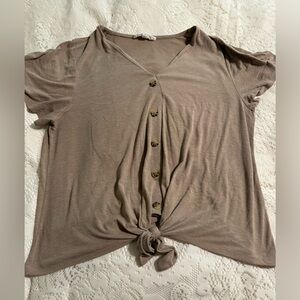 Hippie Rose XL tie button top
